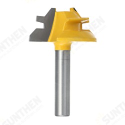 1/4 Inch 6.35/8mm Shank 45 Degree Lock Miter Router Bit Tenon Milling Cutter Woodworking Tool For Wood Tools 1/4 Inch 6.35/8mm Shank 45 Degree Lock Miter Router Bit Tenon Milling Cutter Woodworking Tool For Wood Tools