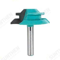 1/4 Inch 6.35/8mm Shank 45 Degree Lock Miter Router Bit Tenon Milling Cutter Woodworking Tool For Wood Tools 1/4 Inch 6.35/8mm Shank 45 Degree Lock Miter Router Bit Tenon Milling Cutter Woodworking Tool For Wood Tools