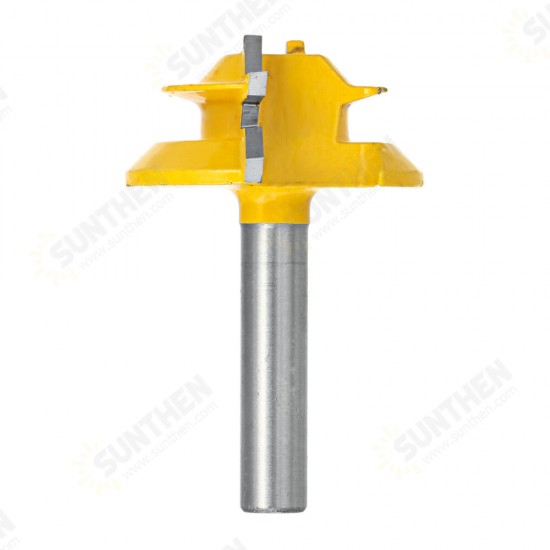 1/4 Inch 6.35/8mm Shank 45 Degree Lock Miter Router Bit Tenon Milling Cutter Woodworking Tool For Wood Tools