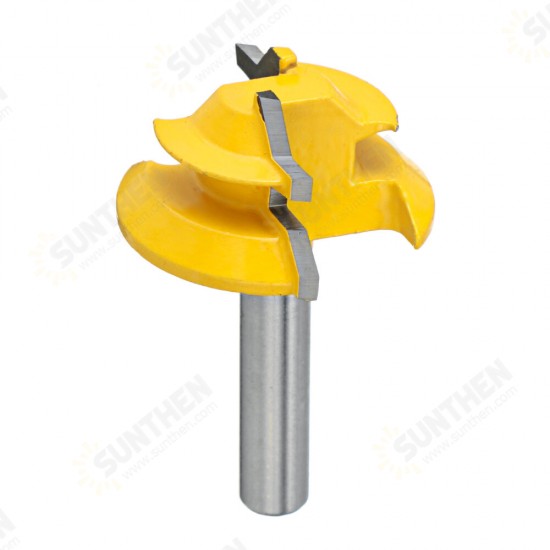 1/4 Inch 6.35/8mm Shank 45 Degree Lock Miter Router Bit Tenon Milling Cutter Woodworking Tool For Wood Tools