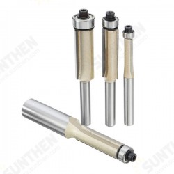 1/4 Inch Shank 1/4 to 1/2 Inch Flush Trim Router Bits for Woodworking Tool