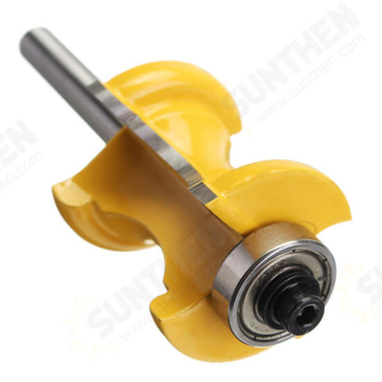 1/4 Inch Shank Bullnose and Cove Trim Molding Router Bit Woodworking Cutter