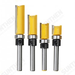 1/4 Inch Shank Mortise Template Flush Trim Pattern Router Bit Set Milling Cutter