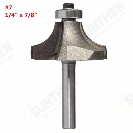 1/4 Inch Shank Round Over Bit Router Tool Beading Router Cutter