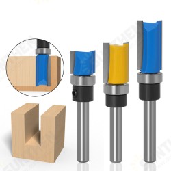 1/4inch/6mm Shank Flush Trim Router Bit Pattern Bit Top Bottom Bearing Blade Template Wood Milling Cutter Carpenter 1/4inch/6mm Shank Flush Trim Router Bit Pattern Bit Top Bottom Bearing Blade Template Wood Milling Cutter Carpenter