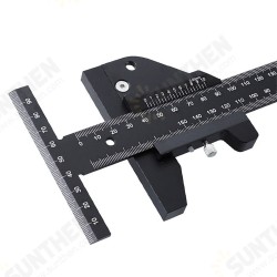 150/300mm Aluminum Alloy T-Type Line Drawing Device Multi-Function Depth Vernier Ruler Woodworking Ruler Woodworking Tool 150/300mm Aluminum Alloy T-Type Line Drawing Device Multi-Function Depth Vernier Ruler Woodworking Ruler Woodworking Tool