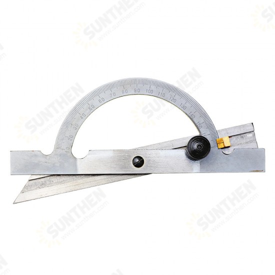 150x100mm Stainless Steel Adjustable Protractor 10-170 Degree Angle Ruler Woodworking Tool