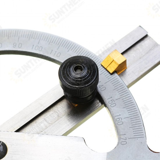 150x100mm Stainless Steel Adjustable Protractor 10-170 Degree Angle Ruler Woodworking Tool