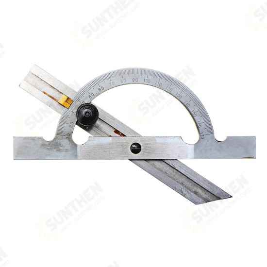 150x100mm Stainless Steel Adjustable Protractor 10-170 Degree Angle Ruler Woodworking Tool