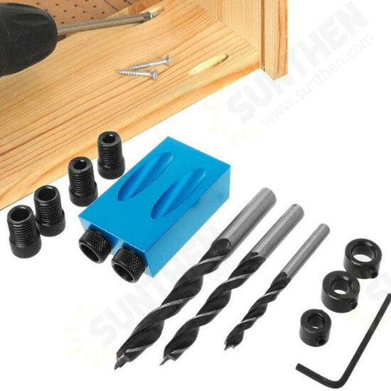 15Pcs 15 Degree Pocket Hole Jig Kit Drilling Locator Guide Screw Drill Angle Positioning Wood Plug Oblique LocatorInclined Joinery Tool for Carpenter 15Pcs 15 Degree Pocket Hole Jig Kit Drilling Locator Guide Screw Drill Angle Positioning Wood Plug Oblique LocatorInclined Joinery Tool for Carpenter