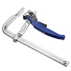 160-400mm Quick Release F Clamp Blue Handle 40CRV Steel For Universal MFT Workbench & Guide Rail Woodworking