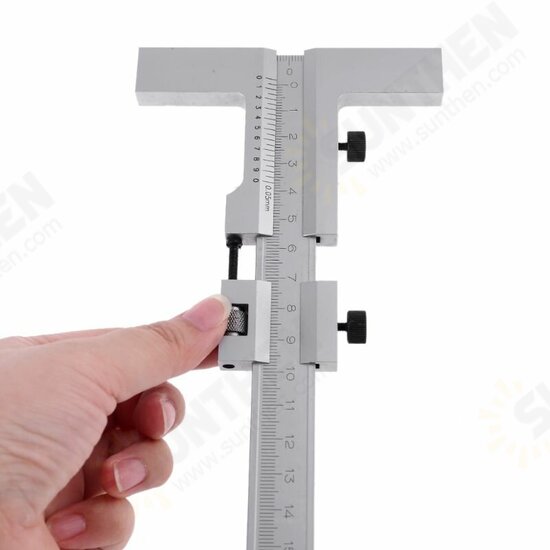 160/250/300/400/500mm T-Type Vernier Caliper Scraper Bridge Tool 0.05mm Fine Adjustment Carbon Steel Ruler Measuring Tool 160/250/300/400/500mm T-Type Vernier Caliper Scraper Bridge Tool 0.05mm Fine Adjustment Carbon Steel Ruler Measuring Tool