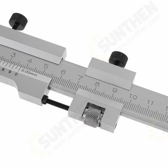 160/250/300/400/500mm T-Type Vernier Caliper Scraper Bridge Tool 0.05mm Fine Adjustment Carbon Steel Ruler Measuring Tool 160/250/300/400/500mm T-Type Vernier Caliper Scraper Bridge Tool 0.05mm Fine Adjustment Carbon Steel Ruler Measuring Tool
