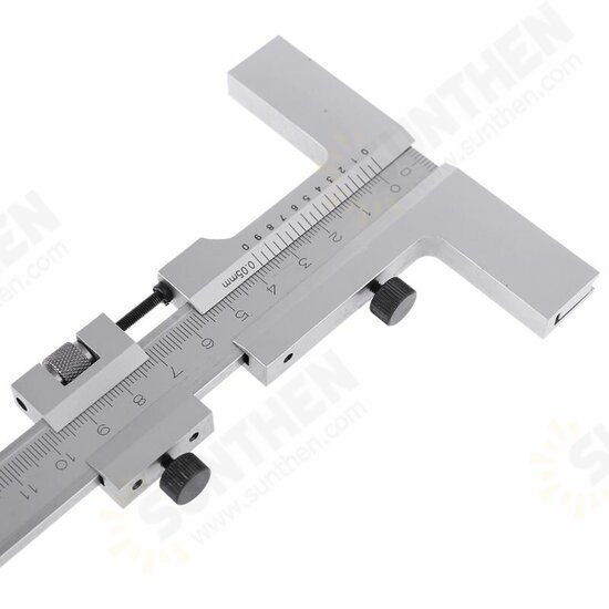 160/250/300/400/500mm T-Type Vernier Caliper Scraper Bridge Tool 0.05mm Fine Adjustment Carbon Steel Ruler Measuring Tool Dropshipping