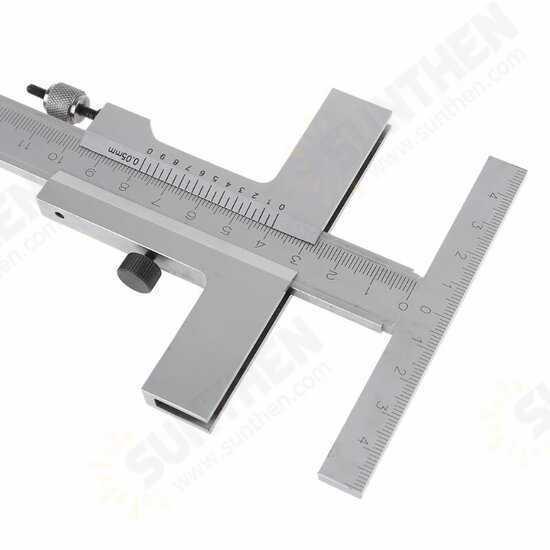 160/250/300/400/500mm T-Type Vernier Caliper Scraper Bridge Tool 0.05mm Fine Adjustment Carbon Steel Ruler Measuring Tool 160/250/300/400/500mm T-Type Vernier Caliper Scraper Bridge Tool 0.05mm Fine Adjustment Carbon Steel Ruler Measuring Tool