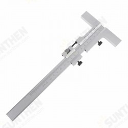 160/250/300/400/500mm T-Type Vernier Caliper Scraper Bridge Tool 0.05mm Fine Adjustment Carbon Steel Ruler Measuring Tool