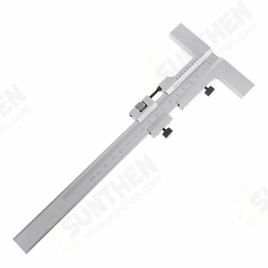 160/250/300/400/500mm T-Type Vernier Caliper Scraper Bridge Tool 0.05mm Fine Adjustment Carbon Steel Ruler Measuring Tool 160/250/300/400/500mm T-Type Vernier Caliper Scraper Bridge Tool 0.05mm Fine Adjustment Carbon Steel Ruler Measuring Tool