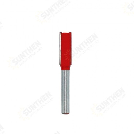 1/7/8Pcs 1/4 Inch 6.35mm Shank Single/Double Blade Straight Bit Router Bit Milling Cutting For Wood Tool Trimming 1/7/8Pcs 1/4 Inch 6.35mm Shank Single/Double Blade Straight Bit Router Bit Milling Cutting For Wood Tool Trimming