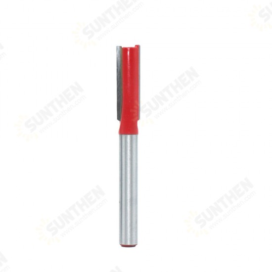 1/7/8Pcs 1/4 Inch 6.35mm Shank Single/Double Blade Straight Bit Router Bit Milling Cutting For Wood Tool Trimming 1/7/8Pcs 1/4 Inch 6.35mm Shank Single/Double Blade Straight Bit Router Bit Milling Cutting For Wood Tool Trimming