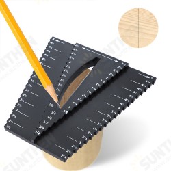 1/8inch-5inch Woodworking Scribe Mark Line Gauge Cross-out Ruler Carpenter Tools 1/8inch-5inch Woodworking Scribe Mark Line Gauge Cross-out Ruler Carpenter Tools