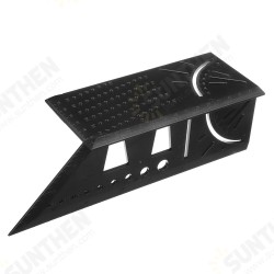 19 In 1 3D Multi Angle ABS Measuring Ruler Mitre Angle Template Tool Mutifunction Gauge Woodworking Layout Square Ruler for Engineer Carpenter-Black 19 In 1 3D Multi Angle ABS Measuring Ruler Mitre Angle Template Tool Mutifunction Gauge Woodworking Layout Square Ruler for Engineer Carpenter-Black