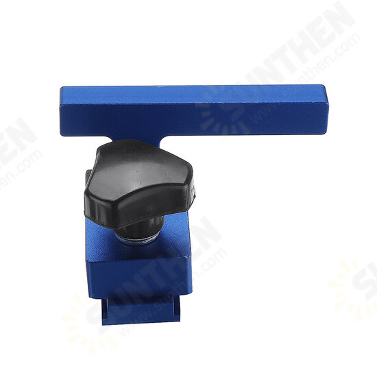 1PC Blue Aluminum Alloy Miter Track Stop for 30/45 T-Slot T-Track Woodworking Tool 1PC Blue Aluminum Alloy Miter Track Stop for 30/45 T-Slot T-Track Woodworking Tool