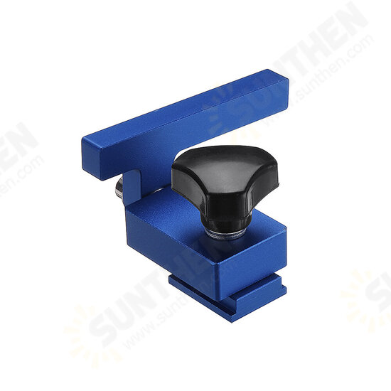 1PC Blue Aluminum Alloy Miter Track Stop for 30/45 T-Slot T-Track Woodworking Tool 1PC Blue Aluminum Alloy Miter Track Stop for 30/45 T-Slot T-Track Woodworking Tool