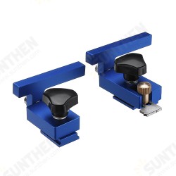 1PC Blue Aluminum Alloy Miter Track Stop for 30/45 T-Slot T-Track Woodworking Tool