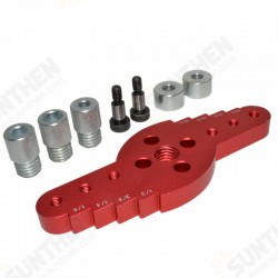 2 In 1 Aluminum Alloy Woodworking Pocket Hole jig Marking Centre Scriber Line Center Punching Locator