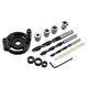 2 In 1 Woodworking 6/8/10mm Self-centering Dowel Jig Center Hole Drill Guide and Center Line Scriber Scribing Tool with 3 Drill Bits and Pen 2 In 1 Woodworking 6/8/10mm Self-centering Dowel Jig Center Hole Drill Guide and Center Line Scriber Scribing Tool with 3 Drill Bits and Pen