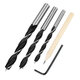 2 In 1 Woodworking 6/8/10mm Self-centering Dowel Jig Center Hole Drill Guide and Center Line Scriber Scribing Tool with 3 Drill Bits and Pen 2 In 1 Woodworking 6/8/10mm Self-centering Dowel Jig Center Hole Drill Guide and Center Line Scriber Scribing Tool with 3 Drill Bits and Pen