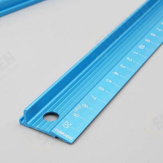 200/300/450/600/800/1000MM Aluminum Alloy Wood Angle Ruler Protective Scale Measuring Ruler For Woodworking Tools