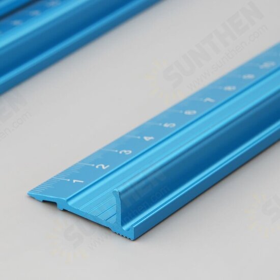 200/300/450/600/800/1000MM Aluminum Alloy Wood Angle Ruler Protective Scale Measuring Ruler For Woodworking Tools