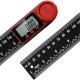200/300mm 360 Degree LCD Digital Display Angle Ruler Inclinometer Goniometer Protractor Measuring Tool 0-300mm Measuring Ruler