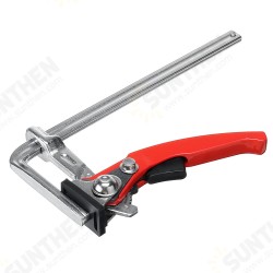 200mm Guide Rail F Clamp Ratchet F Clamp Manual Quick Fix Clamp Quick Clamping Tool for MFT Table and Guide Rail System Woodworking DIY Hand Tool 200mm Guide Rail F Clamp Ratchet F Clamp Manual Quick Fix Clamp Quick Clamping Tool for MFT Table and Guide Rail System Woodworking DIY Hand Tool