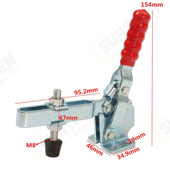 227KG Holding Capacity Quick Release U Bar Hand Tool Vertical Type Toggle Clamp 227KG Holding Capacity Quick Release U Bar Hand Tool Vertical Type Toggle Clamp