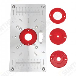 235X120X8mm Trimming Machine Flip Panel Woodworking Router Table Insert Plate