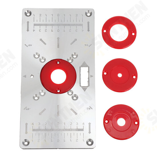 235X120X8mm Trimming Machine Flip Panel Woodworking Router Table Insert Plate 235X120X8mm Trimming Machine Flip Panel Woodworking Router Table Insert Plate