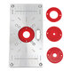 235X120X8mm Trimming Machine Flip Panel Woodworking Router Table Insert Plate 235X120X8mm Trimming Machine Flip Panel Woodworking Router Table Insert Plate