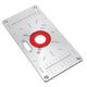 235X120X8mm Trimming Machine Flip Panel Woodworking Router Table Insert Plate 235X120X8mm Trimming Machine Flip Panel Woodworking Router Table Insert Plate