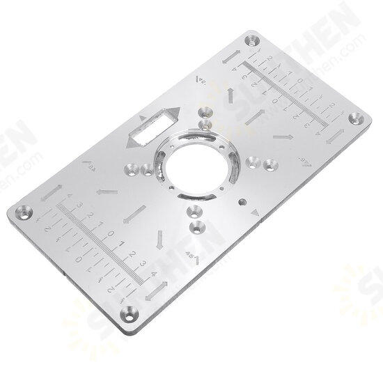235X120X8mm Trimming Machine Flip Panel Woodworking Router Table Insert Plate 235X120X8mm Trimming Machine Flip Panel Woodworking Router Table Insert Plate