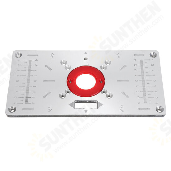 235X120X8mm Trimming Machine Flip Panel Woodworking Router Table Insert Plate 235X120X8mm Trimming Machine Flip Panel Woodworking Router Table Insert Plate