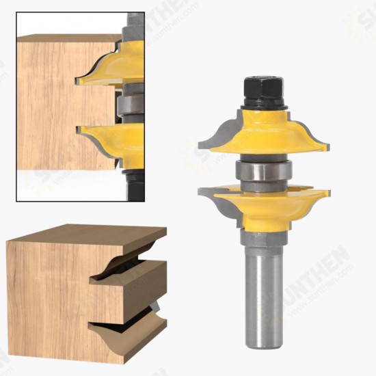 2Pcs 1/2 Inch/12mm Shank Milling Cutter Wood Carving Entry & Interior Door Ogee Router Bit Set For Wood Woodworking Machine 2Pcs 1/2 Inch/12mm Shank Milling Cutter Wood Carving Entry & Interior Door Ogee Router Bit Set For Wood Woodworking Machine