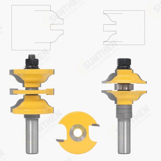 2Pcs 1/2 Inch/12mm Shank Milling Cutter Wood Carving Entry & Interior Door Ogee Router Bit Set For Wood Woodworking Machine 2Pcs 1/2 Inch/12mm Shank Milling Cutter Wood Carving Entry & Interior Door Ogee Router Bit Set For Wood Woodworking Machine