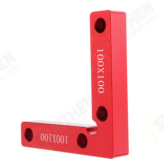 2Pcs Aluminium Alloy 90 Degree 100x100mm Precision Clamping Square Woodworking Machinist Square Positioning Right Angle Clamping Measure 2Pcs Aluminium Alloy 90 Degree 100x100mm Precision Clamping Square Woodworking Machinist Square Positioning Right Angle Clamping Measure