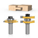 2pcs 1/2 Inch 12mm Shank Tongue Grooving Joint Router Bit T-Slot Tenon Milling Cutter for Wood Woodworking 2pcs 1/2 Inch 12mm Shank Tongue Grooving Joint Router Bit T-Slot Tenon Milling Cutter for Wood Woodworking
