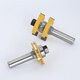 2pcs 1/2 Inch 12mm Shank Tongue Grooving Joint Router Bit T-Slot Tenon Milling Cutter for Wood Woodworking 2pcs 1/2 Inch 12mm Shank Tongue Grooving Joint Router Bit T-Slot Tenon Milling Cutter for Wood Woodworking
