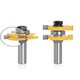 2pcs 1/2 Inch 12mm Shank Tongue Grooving Joint Router Bit T-Slot Tenon Milling Cutter for Wood Woodworking 2pcs 1/2 Inch 12mm Shank Tongue Grooving Joint Router Bit T-Slot Tenon Milling Cutter for Wood Woodworking