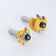 2pcs 1/2 Inch 12mm Shank Tongue Grooving Joint Router Bit T-Slot Tenon Milling Cutter for Wood Woodworking 2pcs 1/2 Inch 12mm Shank Tongue Grooving Joint Router Bit T-Slot Tenon Milling Cutter for Wood Woodworking