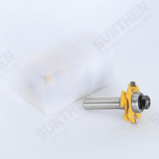 2pcs 1/2 Inch 12mm Shank Tongue Grooving Joint Router Bit T-Slot Tenon Milling Cutter for Wood Woodworking 2pcs 1/2 Inch 12mm Shank Tongue Grooving Joint Router Bit T-Slot Tenon Milling Cutter for Wood Woodworking